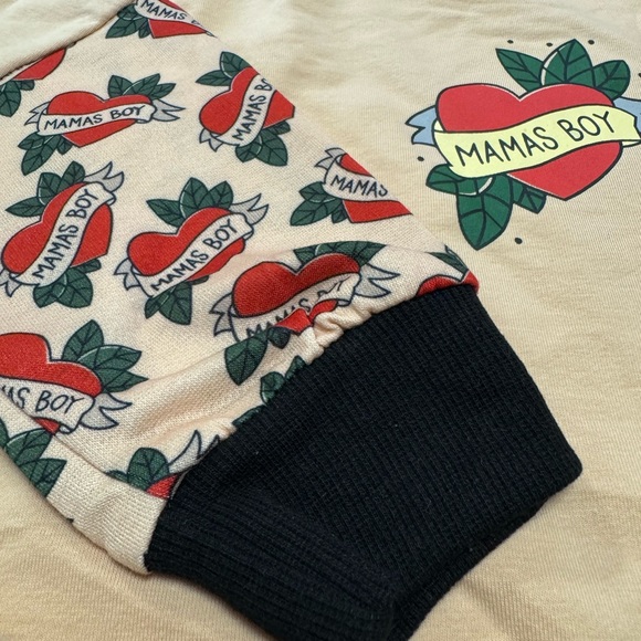 Mama’s Boy Beige One Piece romper - Picture 3 of 4